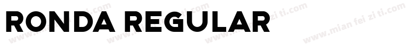 Ronda Regular字体转换